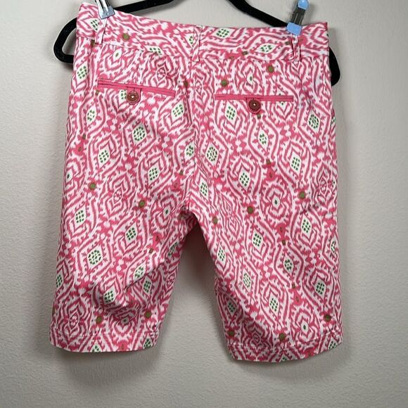 Pink Patterned Women's Shorts - Picture 4 of 5